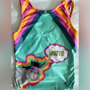 Ozone CL child large teal Flip Fest gymnastics leotard
